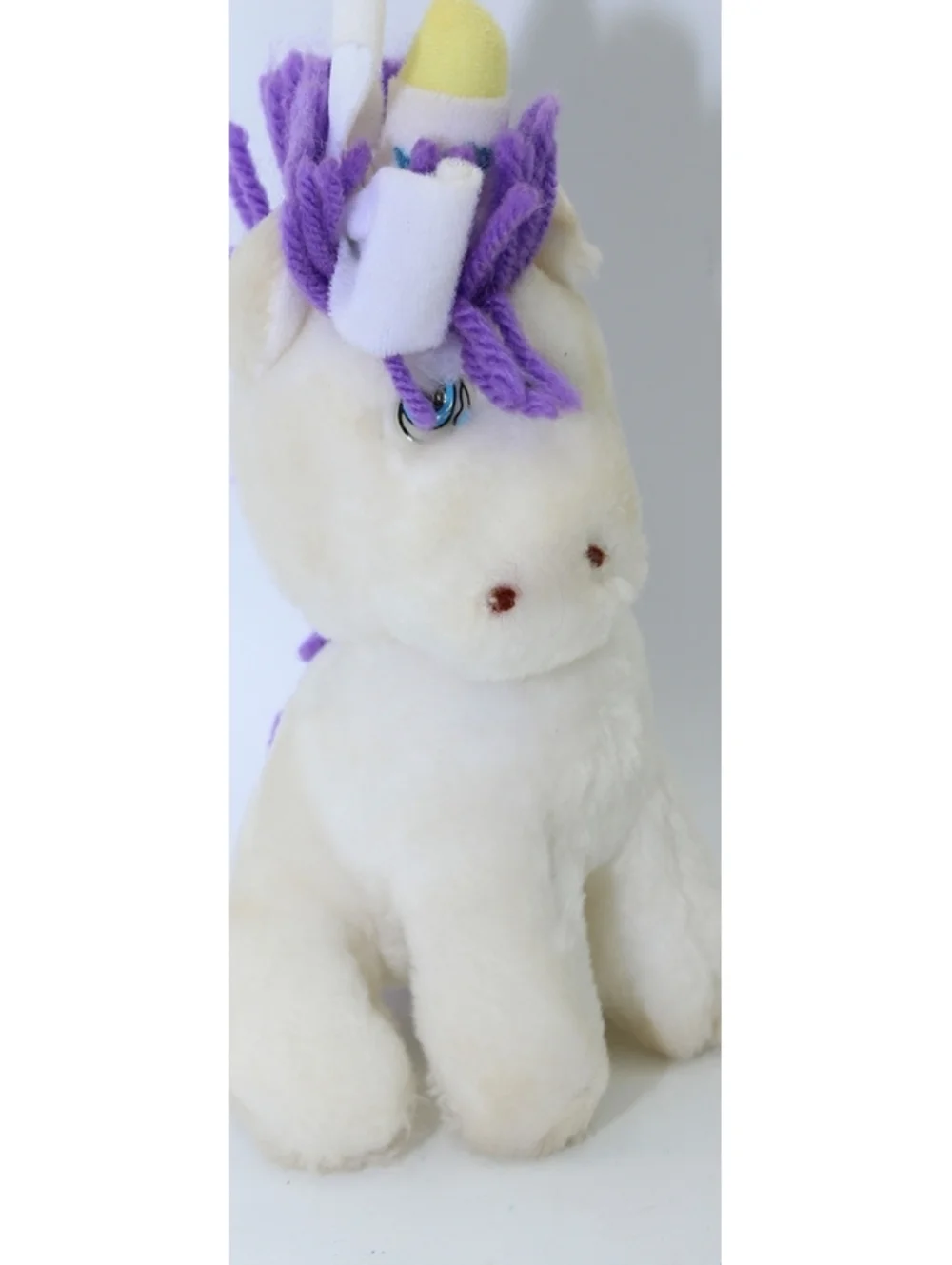 Vintage Wallace Berrie Applause Boo Boo Bunch Unicorn Plush Doll #2232 Yarn Hair